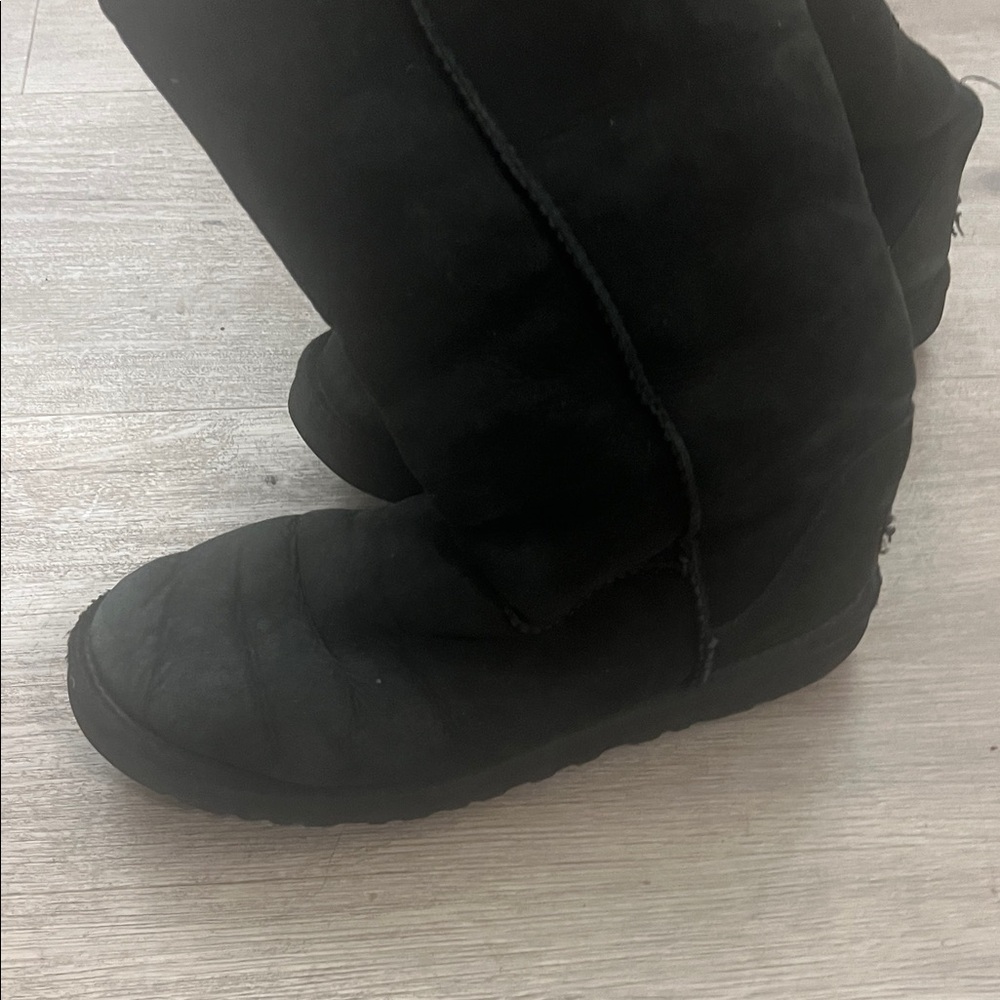 UGG Black Suede Boots - Picture 3 of 7